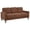 Rust Brown, variant on Coaster Bowen II Fabric Upholstered Track Arm Sofa, Rust