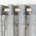 thumbnail image 2 of SAFAVIEH Gracie Grommet Curtain Window Panel, 52" x 96", Grey, 2 of 4