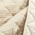 thumbnail image 6 of Lush Decor Haniya Solid Waffle Woven Textured Cotton Quilt Set, 3 Piece Set, King, Neutral - Soft Waffle Quilt - Neutral Bedding Set - Minimalist, Modern & Farmhouse Bedroom Decor, 6 of 8