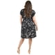 thumbnail image 3 of Vestido estampado flores Roman Fashion, Tallas Extras, 8867-13 (Negro flores) negro 38, 3 of 6