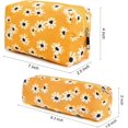thumbnail image 4 of LAICAIW Makeup Bag Floral Cosmetic Bag Cute Makeup Pouch 1Pcs Large Capacity Makeup Bags and 1Pcs Makeup Brushes Storage Bag Travel Toiletry Bag Organizer, 4 of 7
