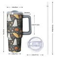 thumbnail image 2 of Halloween 30oz Gift Coffee Tumbler with Handle and Straw Lid – Leak Proof Travel Mug – Pumpkin Spooky Cup, 2 of 5