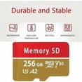 thumbnail image 5 of Tarjeta SD, Tarjeta Micro SD de 256 GB Tarjeta de Memoria Ultra-HD de Alta Velocidad Tarjeta SD Tarjeta SD de Gran Capacidad de 256 GB para Drone, Dash Cam, Cámara Deportiva, Cámara de Vigilancia,, 5 of 5