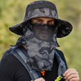 thumbnail image 3 of Fishing Hat Outdoor Protection Sun Hat Breathable Wide Brim with Face Neck Flap Cover, 3 of 4