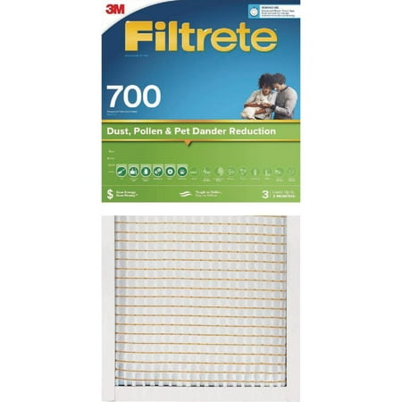 

4PK 3M Filtrete 14 In. x 20 In. x 1 In. Dust Pollen & Pet Dander Reduction 700 MPR Furnace Filter