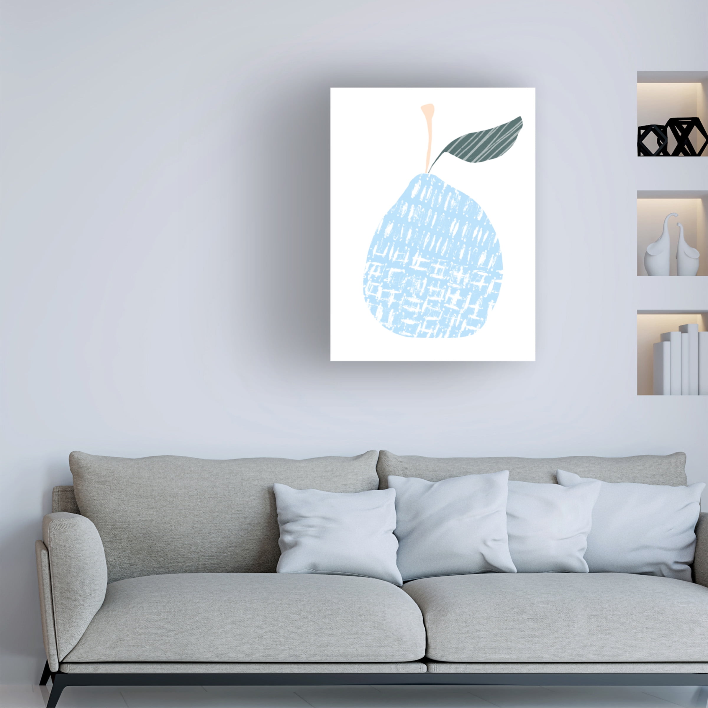 June Erica Vess 'Cut Paper Fruit IV' Canvas Art