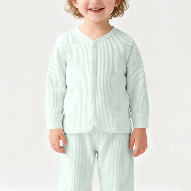 Prendas de abrigo y chaquetas informales sin capucha de manga larga para niños, abrigo para bebés, blusa de moda de otoño y primavera con jersey, camisa de manga larga con cuello redondo de color liso