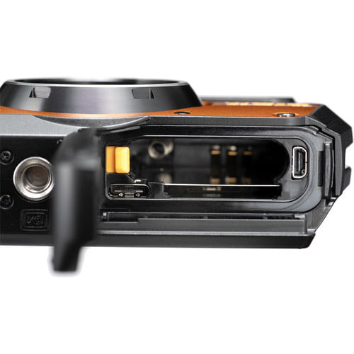 Ricoh WG Waterproof Digital Camera Orange + GB Extreme Pro