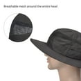 thumbnail image 7 of Solaris Sun Hat for Women and Men, Wide Brim Summer Outdoor Bucket Boonie Hat for Hiking, Safari and Gardening, Gray, 7 of 7