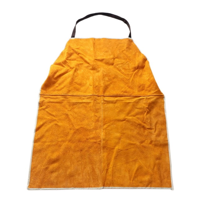 Delantal de soldadura de cuero con correas s para ropa amarilla Amarillo Sharpla Delantal de soldadura