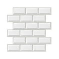 thumbnail image 1 of Peel and Stick Backsplash Self Adhesive Marble Subway Tile Sticker 4 Sheet 12"x12" Backsplash Tile for Kitchen Peel and Stick Peel and Stick Tile for Bathroom Laundry Room Cabinet Shower, 1 of 8
