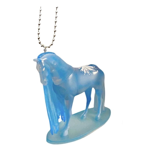 Frozen 2 Nokk 4" Blue Ice Elsa Horse Keychain Dangler PVC Ornament Figure Charm