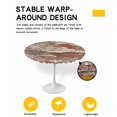 thumbnail image 2 of nqOlkjepod Red Brick Wall Round Tablecloth, Fitted Table Cover with Elastic for 36"-44" Round Tables, Retro Shabby Chic Country Scenery Table Cloth Outdoor Dinning Party Waterproof Tablecloths, 2 of 6