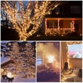 thumbnail image 2 of 100 LED String Lights, 33Ft Waterproof Christmas Lights with Remote Control, Decorative Fairy Lights for Patio, Backyard, Garden, Wedding, Bedroom, Warm White, 2 of 7
