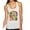 Heather White, variant on Neon Lab Dog Lover Shirt | Labrador Dogs Speak To Those Who Listen | Dean Russo Art Animal Lover Tri-Blend Racerback Tank Top, Brown, X-Large