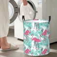 thumbnail image 4 of Goofa Flamingo Printed Circular Hamper,Laundry Basket with Handles,Storage Baskets Foldable,Large Capacity Laundry Hamper-, 4 of 8
