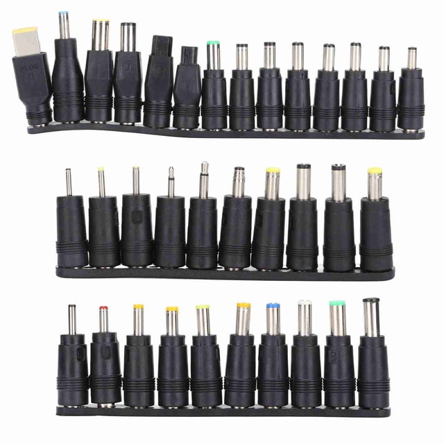 34 conectores de alimentación de CC de 5,5 mm x 2,1 mm, adaptador de conector de alimentación universal para computadora portátil, accesorios de computadora