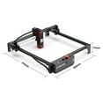thumbnail image 3 of Mecpow X3 5W Laser Engraving Machine with Safety Lock, Emergency Stop, Flame Detection, Gyroscope Sensor, 3 of 16