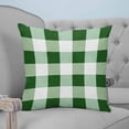 thumbnail image 4 of Green White Buffalo Check 26x26 Pillow Covers Set of 2, Farmhouse Plaid Modern Geometric Throw Pillow Covers Decorative Couch Cushion Case, Microfiber Square Pillowcases for Bedroom Car Living Room, 4 of 7