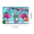 thumbnail image 5 of Area Rugs For Living Room Decor - Beach Flamingo Trio Anti Slip Throw Washable Rugs 3x5 For Bedroom, Soft Indoor Carpet For Bedroom Living Room 60x39In, 5 of 5