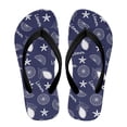 thumbnail image 2 of POLERO Kids Boys Girls Flip Flops Lemon Blue Print Comfort Quick-Dry Beach Pool Thong Sandals(Little Kid/Big Kid) Size 1, 2 of 6
