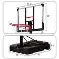 thumbnail image 5 of Clearance! 44 In. Portable Basketball Hoop & Goal, Outdoor Basketball System with 6.6-10ft Height Adjustment for Youth, Adults, 5 of 9