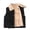 Black, variant on Esaierrr Boys Girls Solid Colours Fleece Vest for Kids Toddler 3-10Y Lapel Sleeveless Jacket with Pocket Waistcoat Buttons Tops Autumn Winter