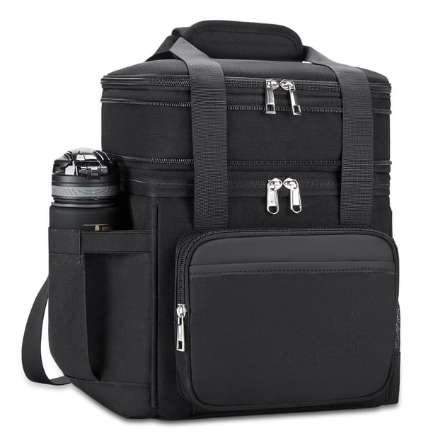 Bolsa de almuerzo aislante Holuxer Double Deck 15 L para hombres y mujeres