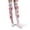 Hot Pink, variant on Women's Halloween Funny Long Tube Silk Socks Over Knee Skeleton Bone Printed High Stockings Pink One Size