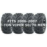2006-2007 E-TON VIPER 50/70 MINI Go Cart Tires WANDA 145/70-6 145x70x6, Set of 4