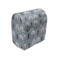 thumbnail image 1 of Forest Stand Mixer Cover, Winter Theme Natural Demonstration Scene of Snowy Trees and Snowflakes Motifs, Kitchen Appliance Organizer Bag Cover with Pockets, 5 Quarts, Blue Grey, by Ambesonne, 1 of 4