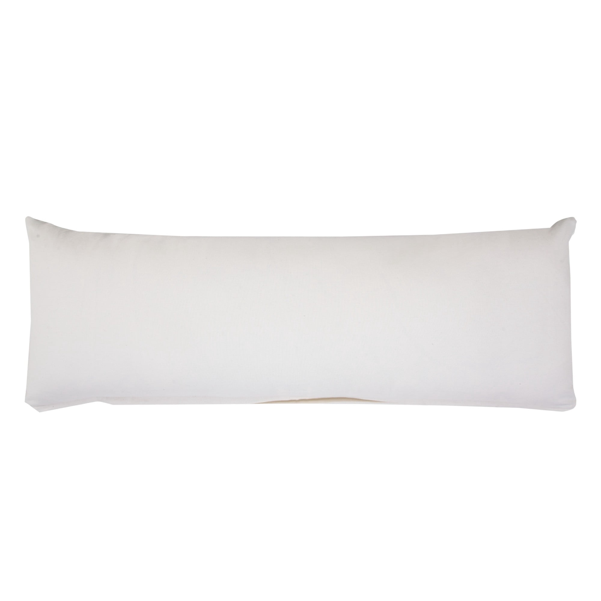 Laddha Home Designs Handwoven Southwestern Tribal Cotton Lumbar Pillow Cover - 36" - Blue and White