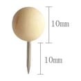 thumbnail image 5 of Wooden Push Pins,100 Pcs Wood Thumb Tacks Decorative for Bulletin Boards, Cork Boards, Foam Boards, Map Photos Calendar and Home Office Craft,Style:Round pushpin;, 5 of 6