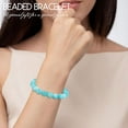 thumbnail image 2 of Natural Aquamarine Bracelet for Women Men, 10mm Healing Stone Soothing Bracelet Protection Healing Crystal Bracelet Bring Positive Energy, 2 of 6