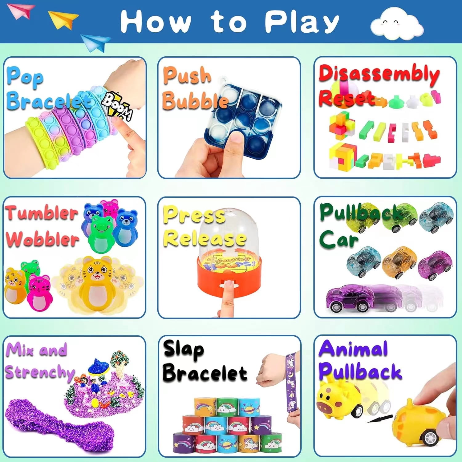 DuoDuoHouse 120 Pcs Party Favors for Kids 3-5 4-8-12, Birthday Gift for Kids, Goodie Bags Treasure Box Toys For Classroom Rewards, Kids' Party Supplies For Pinata Stuffers, Carnival Prizes