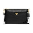 thumbnail image 4 of COACH Womens C3376-GDBLK Polished Pebble Polly Crossbody Gd/Black One Size, 4 of 4