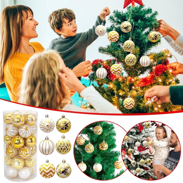 Fiudx Adornos Navideños de Caramelos, Tarros de Caramelos con Purpurina, Diseño Vintage, Adornos Colgantes Brillantes, Decoración para El Árbol de Navidad, Accesorios para Fiestas, Juego de 30 Piezas