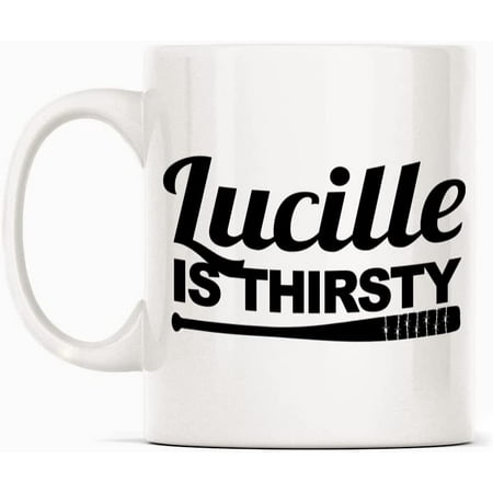 

Walking Dead Negan Lucille Mug Gift White Funny Sarcasm Coffee Cup Novelty