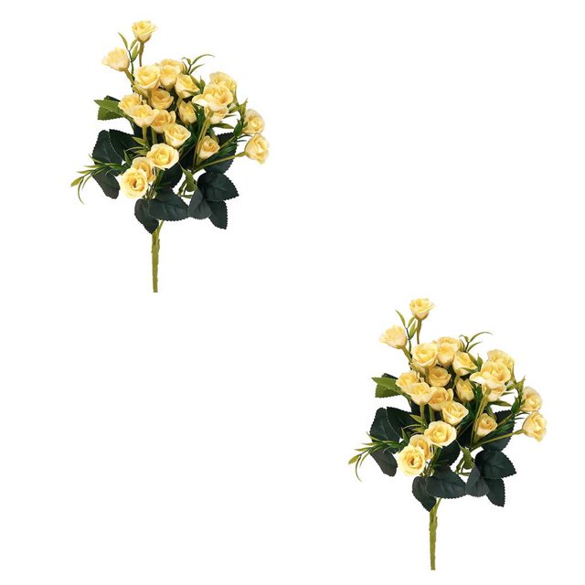 Bewildely Rosa artificial flor clavel peonía bolsa de té margarita escritorio decoración falso ramo de rosas banquete de boda decoración champán 2Conjunto