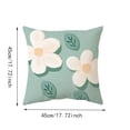 thumbnail image 3 of Btomtd 18 x 18 Pillow Cover, Flower Decorative Cushion Case, Removable and Washable Throw Pillow Cover for Sofa, A, 3 of 6