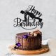 thumbnail image 3 of Cake Topper Naicaek Negro con Brillo para Cumpleaños Fitness, 3 of 7