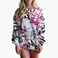 thumbnail image 1 of Sudadera con capucha para mujer, con estampado de HELLO KITTY, manga larga, talla grande, informal, para otoño, y2k, 1 of 1
