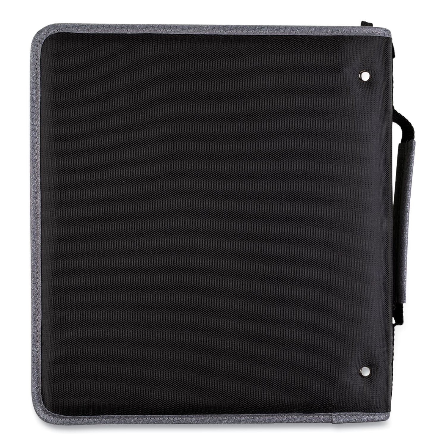 Zipper Binder, 3 Rings, 2" Capacity, 11 X 8.5, Black/gray Accents | Bundle of 2 Each