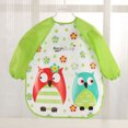 thumbnail image 3 of Baby Bibs Waterproof Long Sleeve Bib Cute Cartoon Unisex Feeding Soft Bibs with Pocket Infant Toddler Smock Bibs, 3 of 3