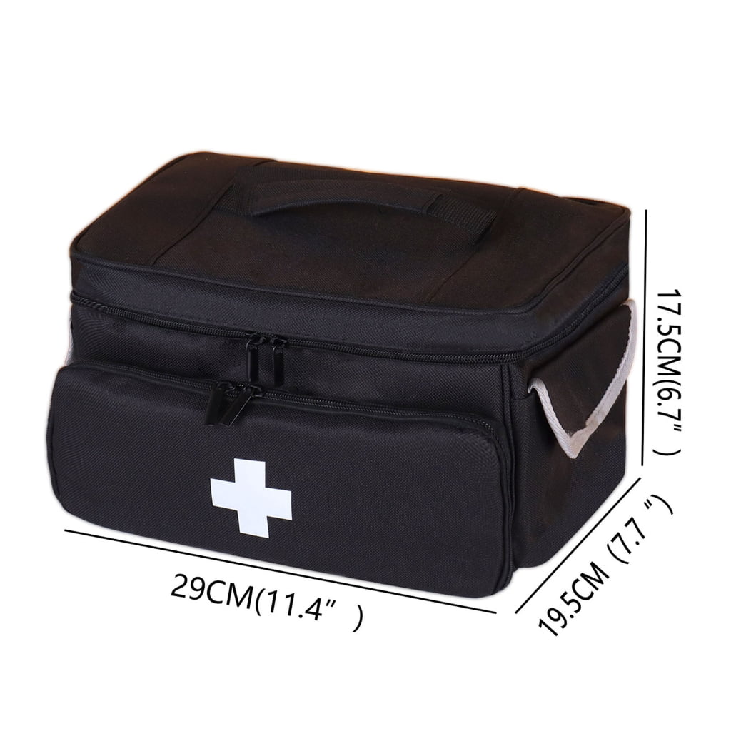 First Aid Kit Organizers with Multi Compartment Design and Smooth Zippers 600D Oxford Fabric for Secure Storage