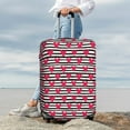 thumbnail image 5 of Cauagu Hearts And Lines Print Travel Luggage Cover,Travel Dust-proof Suitcase Cover Softside Suitcase Protector for 18-32inch,Not Included Suitcase, 5 of 8