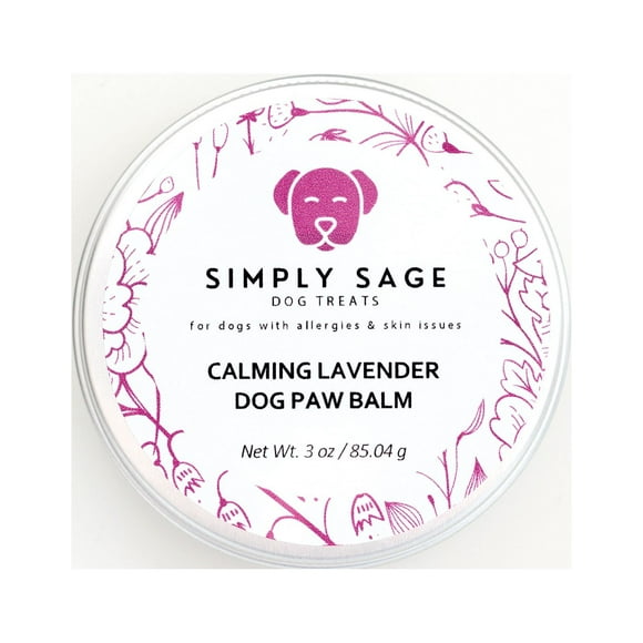 Simply Sage Lavender Dog Paw Balm, Dry Paw Balm, Dog Hot Spots, Paw Pad Moisturizer, Paw Pad Protection