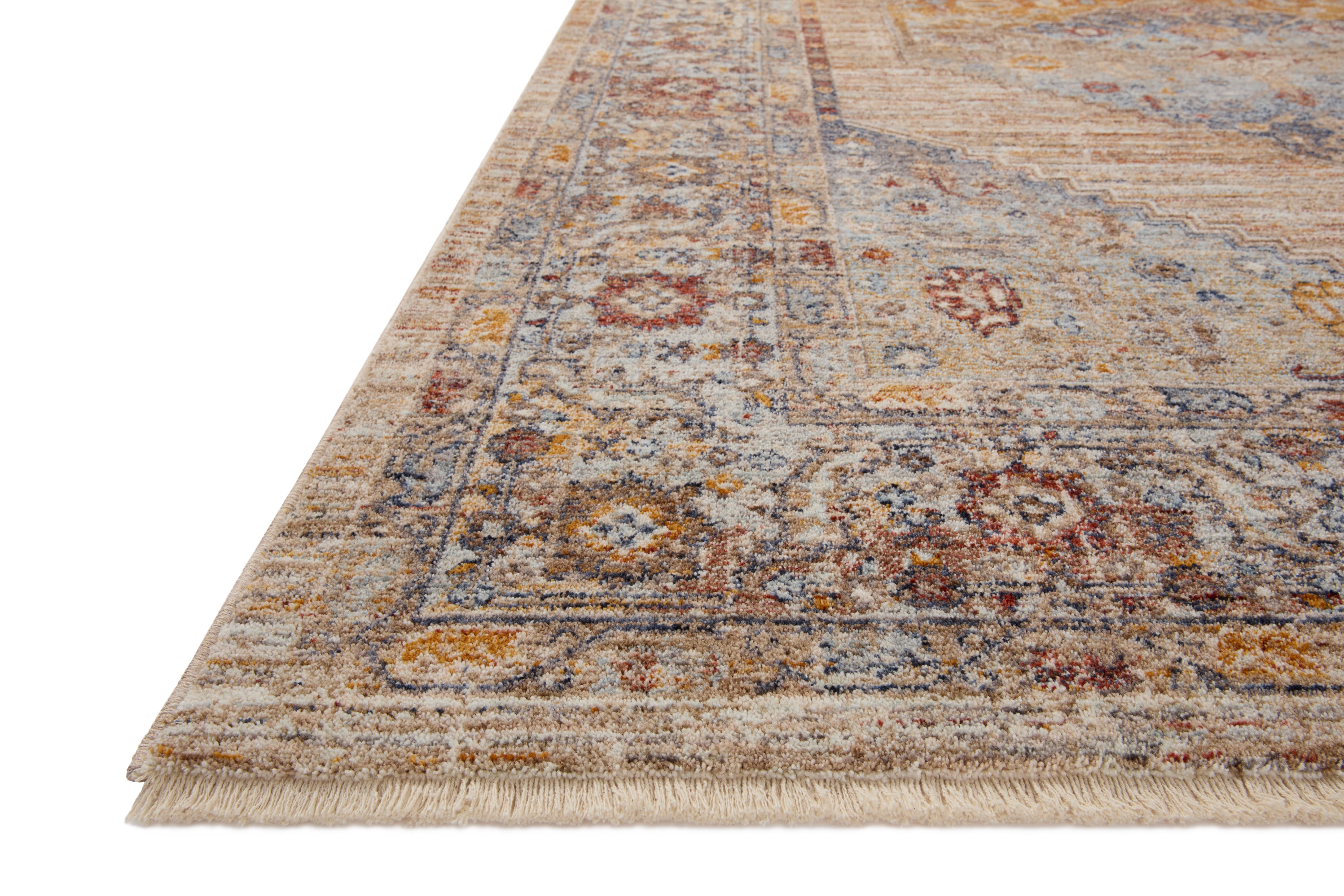 Loloi Sorrento Multi / Sunset 3'-11" x 3'-11" Round Area Rug