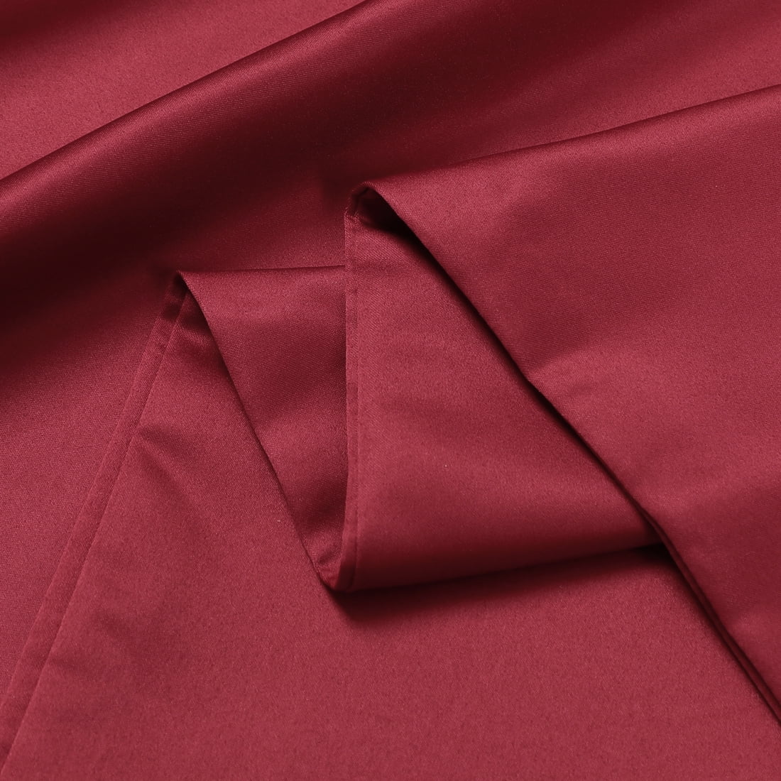Unique Bargains Luxury Silky Satin Body Pillow Case Wine Red 20" x 54"
