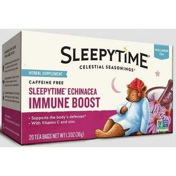 Celestial Seasonings Sleepytime Echinacea Immune Boost Wellness Tea, 20 tea bags -- 6 per case